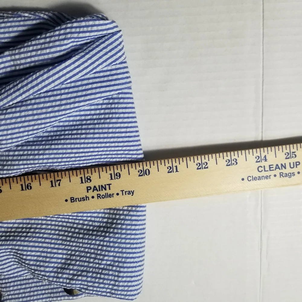 DIVIDED H&M BLUE AND WHITE STRIPED DRESS SIZE 0 - Picture 6 of 15